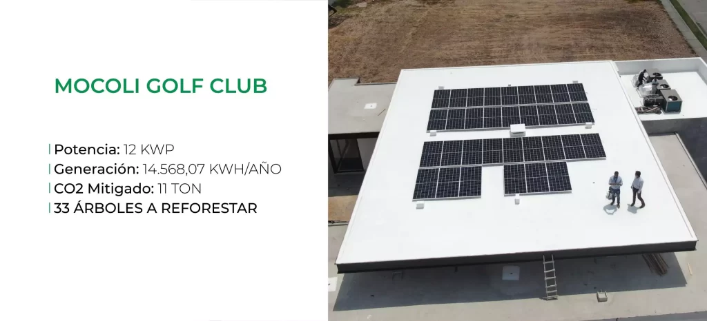 energia solar en Mocoli Golf Club